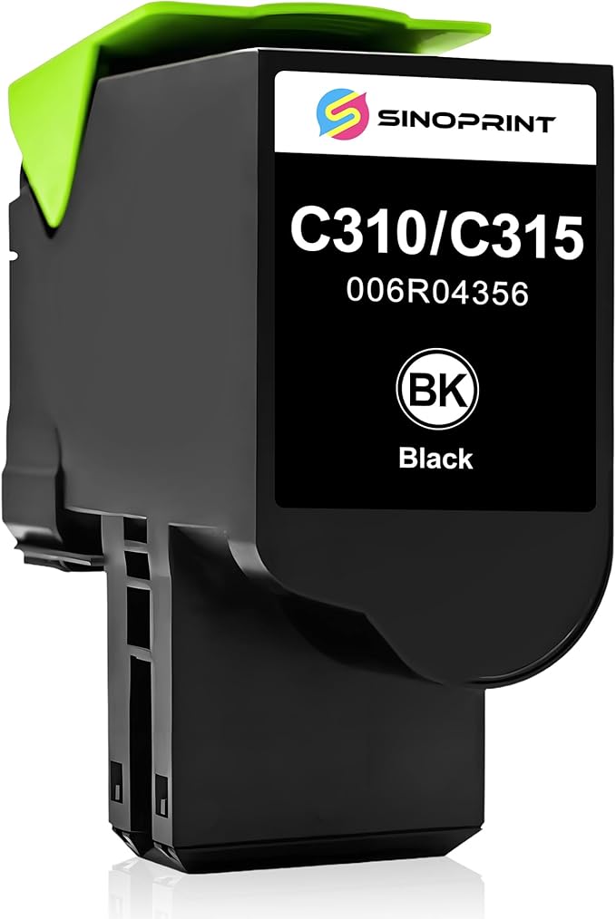 Remanufactured C310 C315 Toner Cartridge Replacement Ink 006R04356 for Xerox C310 C315(1-Pack Black)
