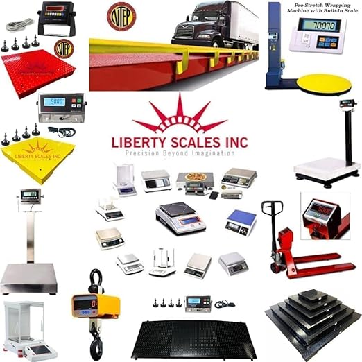 Liberty LS-800-4X5 NTEP Certified (Legal for Trade) Industrial Floor Scale | 48" x 60" | Capacity of 2,500 lbs x 0.5 lb + Blue