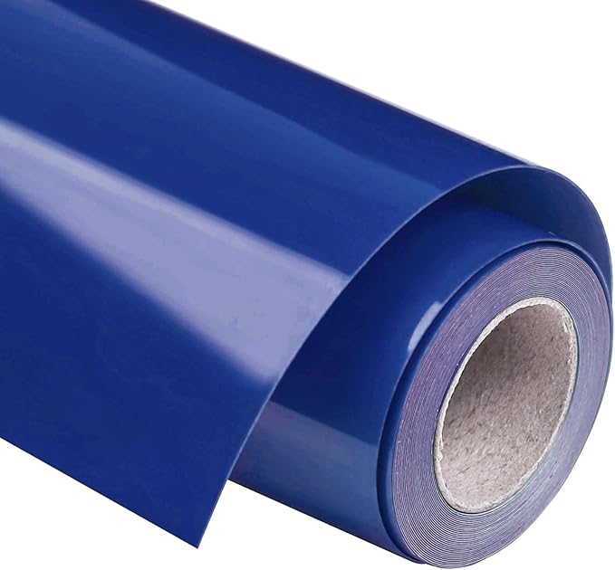 VINYL FROG Heat Transfer Vinyl Roll HTV Vinyl - 12"x12ft Royal Blue Iron on Vinyl for T-Shirts, Heat Press Vinyl for DIY Craft Designs (Royal Blue)