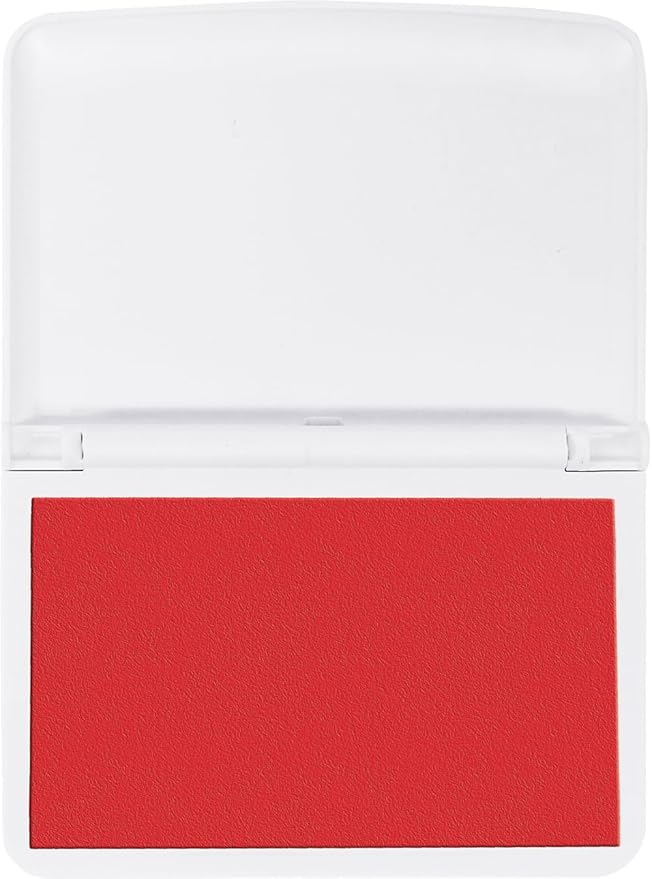 COLOP Make Series, Ink Stamp Pads, with Non-Toxic Premium Ink, Water-Based Acid-Free (Brave Red, Make 2-2-3/4" x 4-1/4")