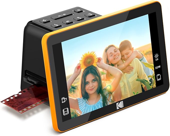 Kodak Slide N Scan Max Digital Film Slide Scanner, Black/Yellow (RODFS70)