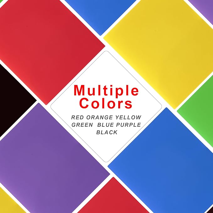 Plastic Folders with Pockets (12 Pack, Assorted Colors), Durable Heavy Duty File Folders with Business Card Slot, 2-Pocket Folder for Schoolwork & Office,Letter Size…