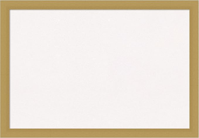 Amanti Art White Cork Board for Wall, 18x26 Vision Board with Gold Frame, Medium Corkboard Office Decor for Home Organization, Casual Corkboard Pinboard to display items for home organization