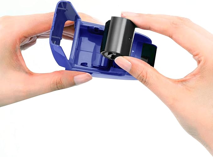 Guard Your ID Identity Protection Security Prevention Stamp Roller (Blue)