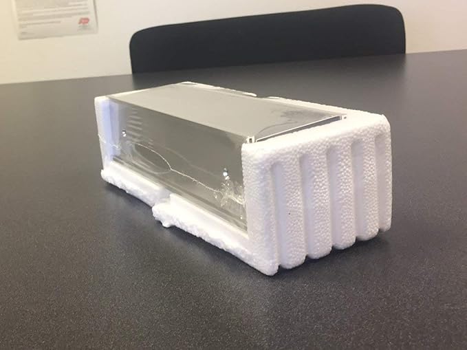 The Original Over the Cube - Quality Aluminum, Changeable Cubicle Nameplate Holder, Satin Silver Base, and Silver Name Plate Holder, (2.25" Cubicle Wall Depth) - Made in The USA