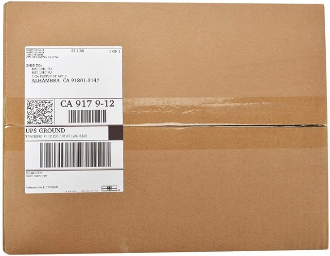 MFLABEL Fanfold 4" x 6" Direct Thermal Labels White Perforated Shipping Labels (2 Stacks)