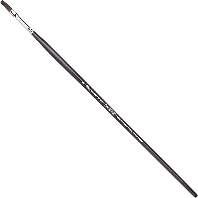 Winsor & Newton Galeria Flat Long Handle Brush, #2