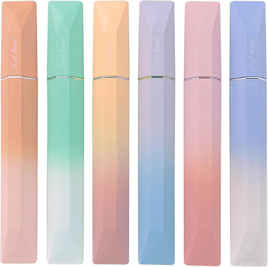 COLNK Pastel Highlighter Set, 6 pcs Aesthetic Highlighters Assorted Colors,Chisel Tip, Cute Highlighter Color Pens for Color Coding,No Bleed,Pastel Ink B