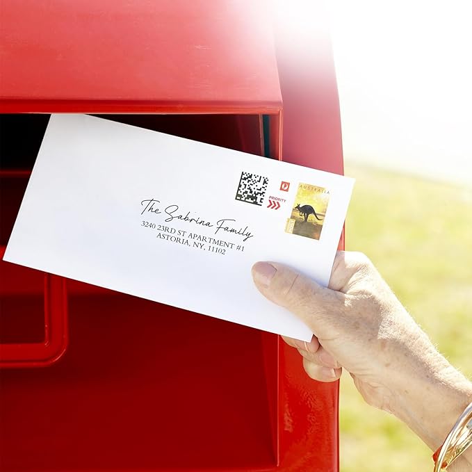 EAQ Custom Stamp Self Inking Return Address Stamp, Personalized Stamp with Text Logo | Business Logo Stamp | Address Stamp | Wedding Stamp