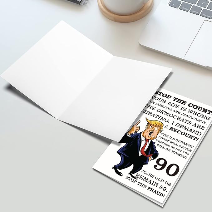 Ogeby Funny 90th Birthday Card, Hilarious 90 Years Old Birthday Card Gift for Friends, Dad, Mom, Husband, Wife, Brother, Sister