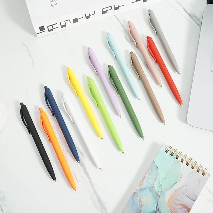 BallPoint Pens, 100 Pack (BLACK Ink),Bulk Pens, Navy Blue Barrel,Click Pens for Office Home and School, Retractable Ballpoint Pens, Medium Point, 1.00MM (Navy Blue)