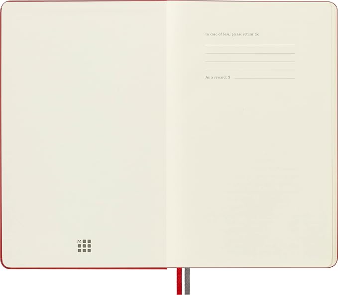 Moleskine Classic Expanded Notebook, Hard Cover, Large (5" x 8.25") Plain/Blank, Red, 400 Pages