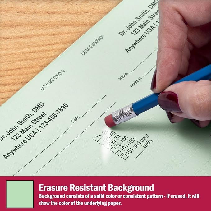 DocuGard Advanced Medical Security Paper for Printing Prescriptions and Preventing Fraud, CMS Approved, 7 Security Features, Laser and Inkjet Safe, Green, 8.5 x 11, 24 lb., 500 Sheets (04542)