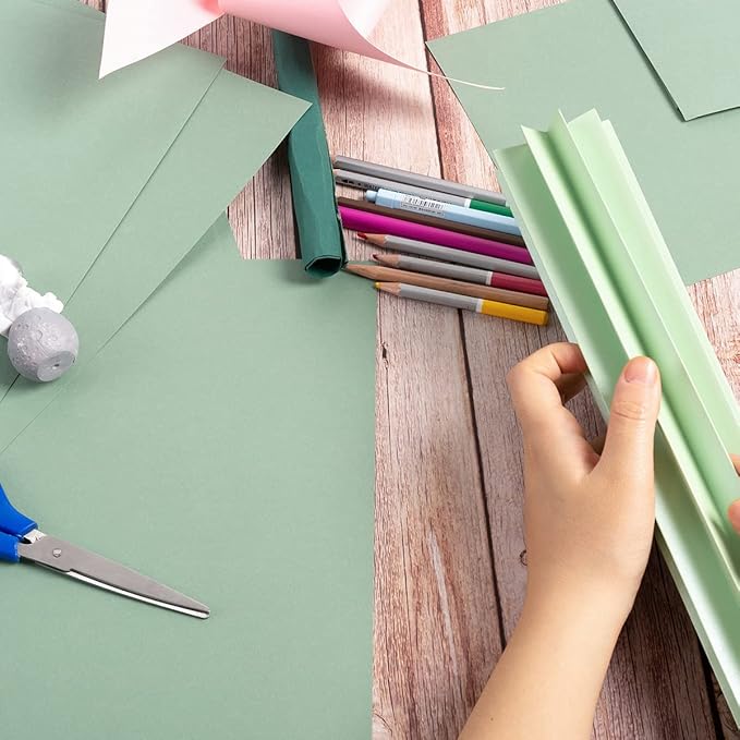 30 sheets Cardstock Paper 8 1/2 x 11 Inches for Crafts and Invitations (Sage Green)