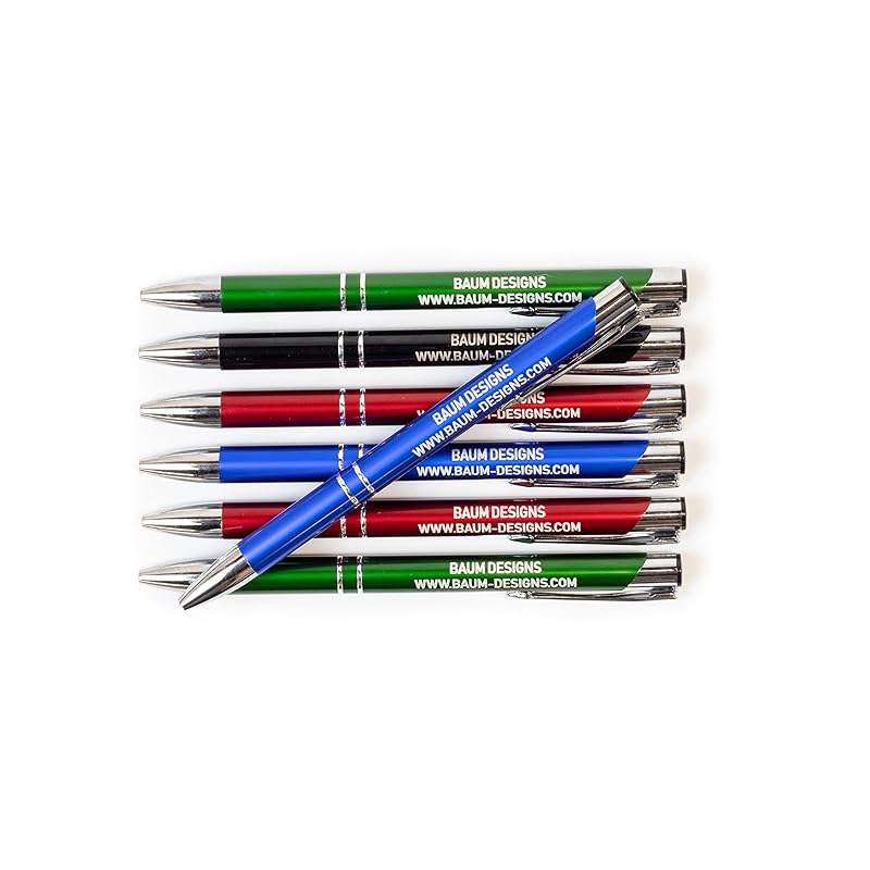 Bulk Personalized Pens Custom Engraved Ballpoint Pens (250 Pens, Blue)