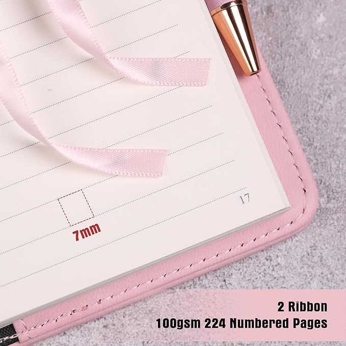 TIEFOSSI Diary with Lock for Women Girls, Lined Locked Journal, Butterfly Journal Notebook with Pen and Bookmark, A5 Refillable Locking Journals for Writing, 224 Numbered Pages