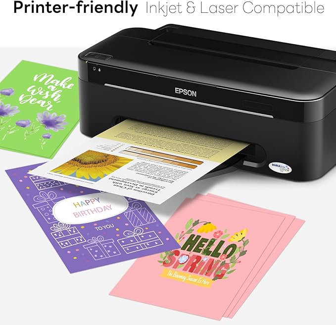 300 Sheets Colored Cardstock 8.5 x 11, Goefun 25 Colors Colored Printer Paper 65lb Construction Paper Assorted Colors for Crafts & Scrapbooking