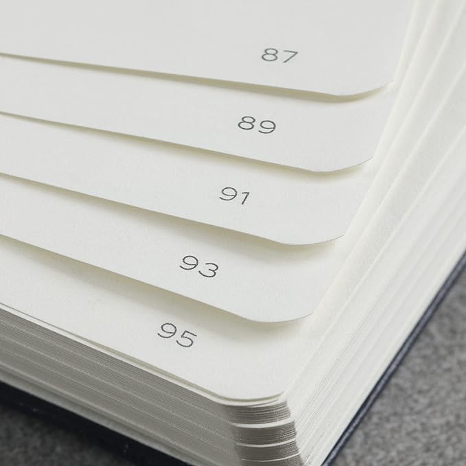 LEUCHTTURM1917 - Notebook Hardcover Composition B5-219 Numbered Pages for Writing and Journaling (Black, Dotted)