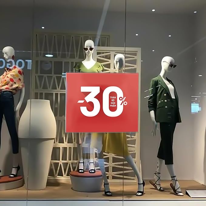 Acrylic Window Sign Holder 8.5 x 11 with 4 Suction Cups,Clear Acrylic Frames Glass Window Wall Mount,Advertising Signage Sign Holder for Mall, Office, Home, Store, Restaurant (3 Pack)