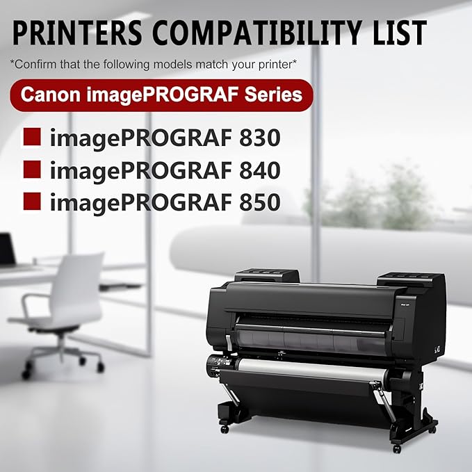 PFI-707 Ink Cartridge PFI707 Ink Tank Compatible with Canon imagePROGRAF PF830, iPF840, iPF850 CAD Plotters 700 ML (1-Pack, Magenta)