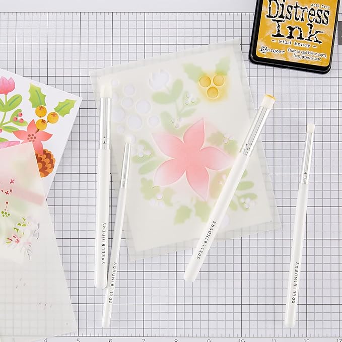 Spellbinders Mini Blending Brush Set, White