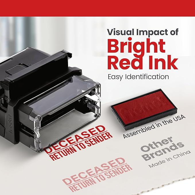 Promot Deceased - Return to Sender Self Inking Rubber Stamp