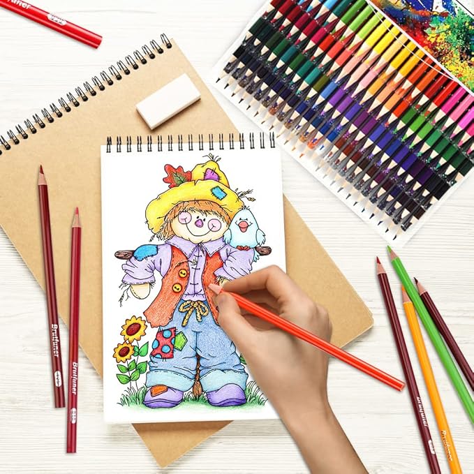 LBW Colored Pencils Oil Pencils Soft Core Color Pencil Set Drawing Pencil Ideal for Adult Coloring Books Kids Artists Beginners (120)
