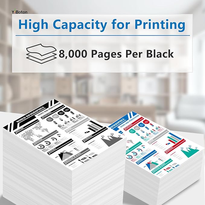 B305 B310 B315 Black Toner Cartridge (with New Chip) Replacement for Xerox 006R04376 006R04377 006R04378 Toner Cartridge Compatible for Xerox B305 B310 B315 Printer (8000 Pages)