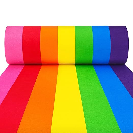 Colored Masking Tape – 7 Roll Multi Pack – 210 Feet x 1 Inch of Colorful Craft Tape for Arts & Crafts, Labeling and Color-Coding