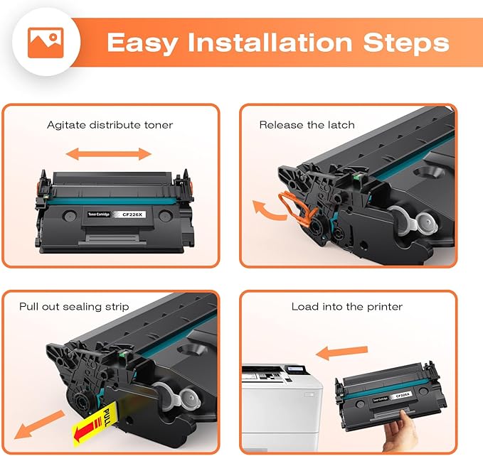 26X CF226X Toner Cartridge Compatible with HP 26X CF226X Cartridge for M402n M402dn M402d M402dw MFP M426fdw M406dw M426fdn Printer Toner