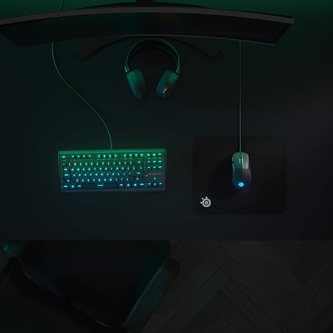 SteelSeries QcK Gaming Mouse Pad - Medium Hard - Minimal Friction - Pinpoint Accuracy