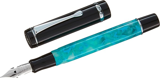 Conklin Duragraph Fountain Pen Turquoise Nights - Flex Nib, Dynamic Writing Tool with Vibrant Finish