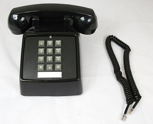 Cortelco (ITT-2500-MD-BK) Single Line Desk Telephone