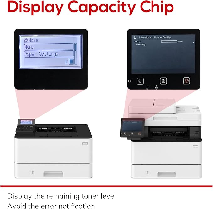 Compatible 057 Toner Cartridge with Display Capacity Chip Replacement for Canon 057 057H CRG-057 Works with Canon imageCLASS MF455dw MF445dw LBP226dw LBP227dw LBP228dw Printer(057 Black x2 )