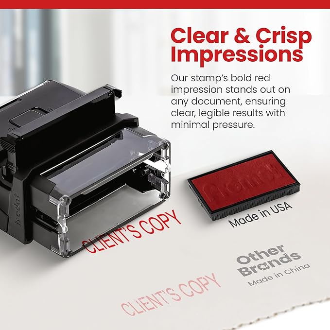 Promot Client's Copy - Self Inking Rubber Stamp - Ink Stamps