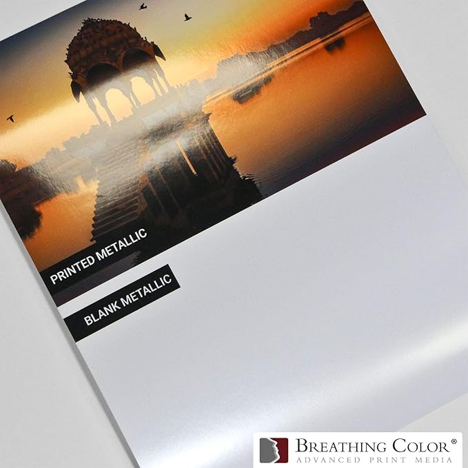 Vibrance Metallic Photo Printer Paper 10 mil 255 gsm Premium Photo Paper Sheets 13 x 19 inches 50 Sheets Works with All Inkjet Printers Including Professional Makes and Models Like Epson Canon HP