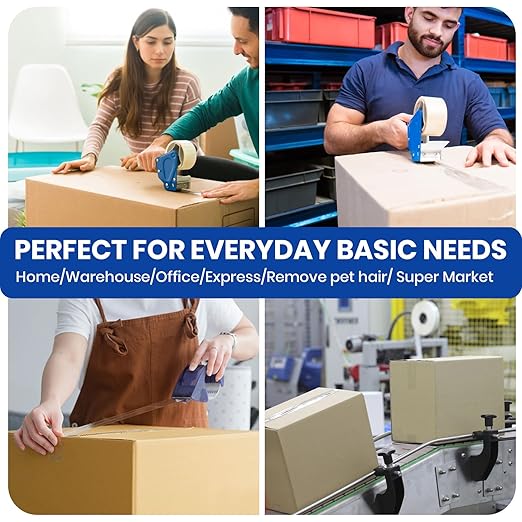 ADHES Packing Tape Shipping Tape Packaging Tape for Moving Boxes Heavy Duty Clear, 55M Per Roll 1.88 Inch Width,2.7Mil