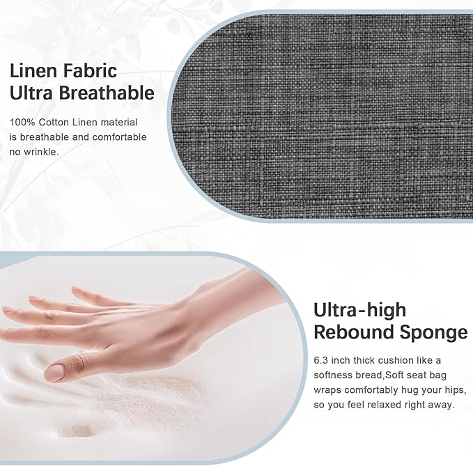 Accent Chair 2 Seat, Arm Chairs with Soft Seat and Armrests for Living Room, Love seat for Dining, Reading, and Waiting Rooms (Gray)