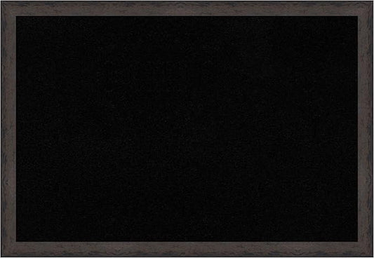 Amanti Art Black Cork Board for Wall, 27x39 Vision Board with Black Wood Frame, Large Corkboard Office Decor for Home Organization, Modern Corkboard Pinboard to Display Items for Home Organization in