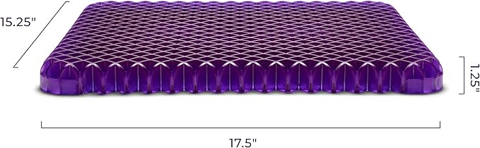 Purple Simply Seat Cushion | Pressure Reducing Grid Designed for Ultimate Comfort | Designed for Cars and Travel | Made in The USA