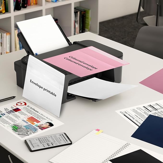 50 Packs White A7 Envelopes,5x7 Envelopes,5x7 Envelopes for Invitations,Printable invitation envelope,Photos, postcards, greeting cards, mailings, Wedding Self-sealing Envelopes (white)