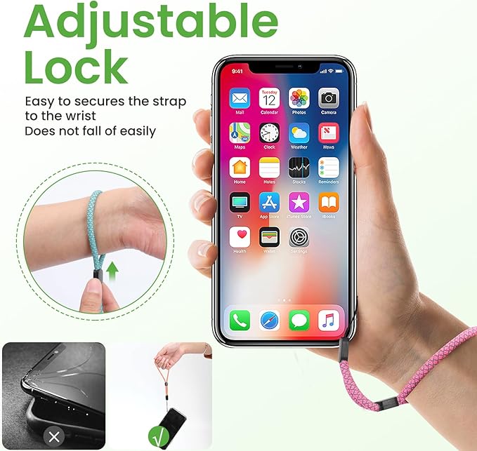 Hand Wrist Strap Lanyard, Adjustable Nylon Colorful for Mobile Phone, Camara, USB Flash Drive, ID Name Tag Badge