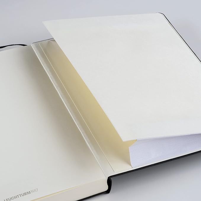 LEUCHTTURM1917 - Notebook Hardcover Medium A5-251 Numbered Pages for Writing and Journaling (Apricot, Plain)