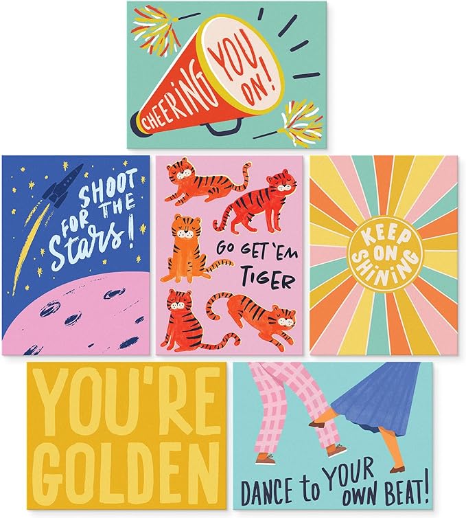 Sweetzer & Orange S&O Colorful Inspirational, Encouragement Cards with Envelopes Set of 24 - Blank Greeting sheets Assortment Box - Positive Affirmation notes and Envelopes - Motivating decor cards