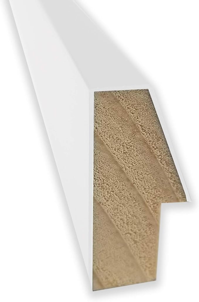 Amanti Art Natural Cork Board for Wall, 21x53 Vision Board with White Frame, Oversize Corkboard Office Decor for Home Organization, Modern Corkboard Pinboard to Display Items for Home Organization in