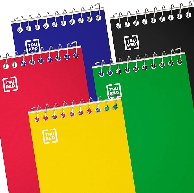 STAPLES Top Bound Memo Books, 3" x 5", 5/Pack (11491)