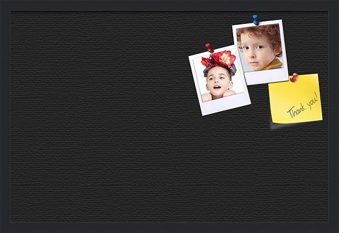 PinPix 30x20 Inch Cork Bulletin Board. This Decorative Framed Pin Board Comes with Desert Pastel Design and a Satin Black Frame. Ideal for Home Office Decor or Message Board (PinPix-1815)