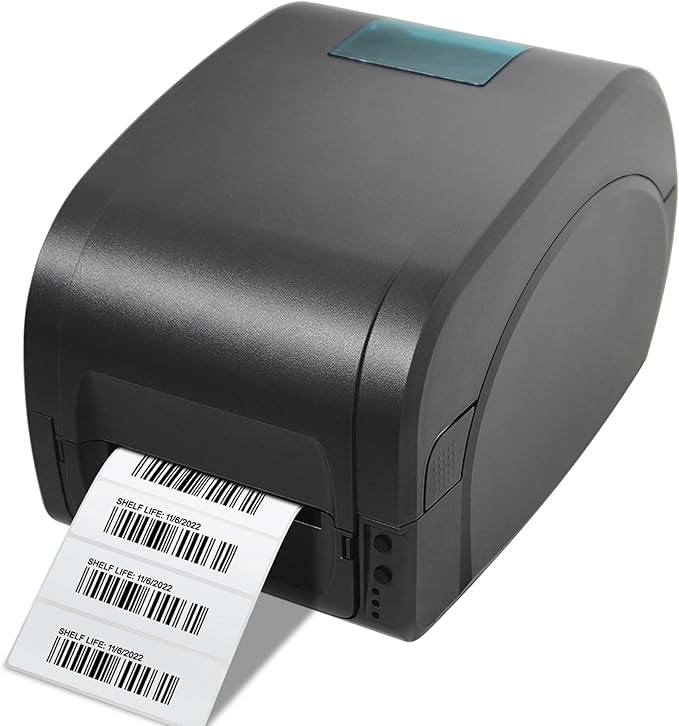 Hybsk 3x1 inch Direct Thermal Labels for Barcodes, Address, Compatible with Rollo Label Printer & Zebra Desktop Printers (3"x1",4 Rolls White)