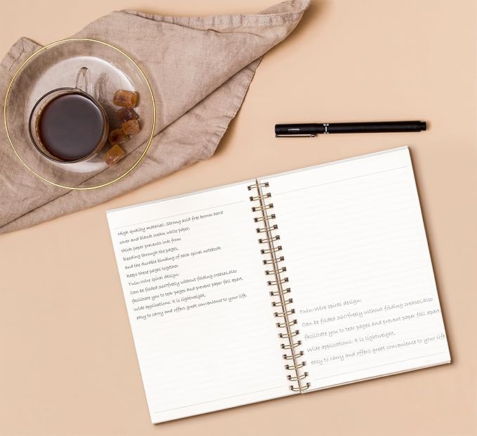 Coquette Trendy Preppy Pink Bow Spiral Notebook,Initial L Journal Personalized Teen Girl Gifts,Monogrammed Gifts for Women Teen Girl,College Ruled Hardcover Spiral Notebook 5.5 x 8.3