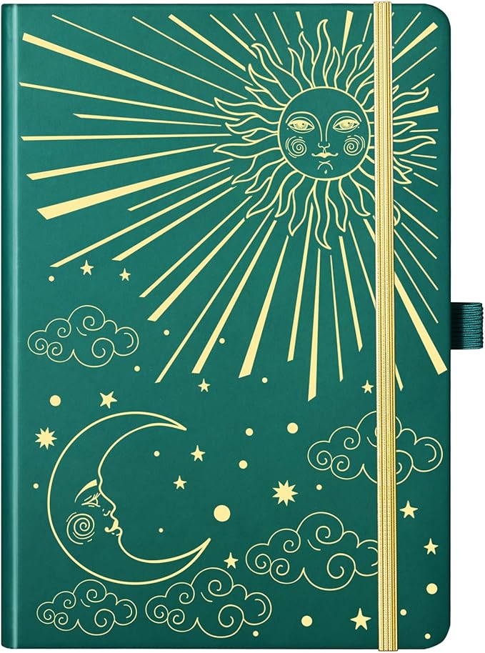 Frasukis Journaling Notebooks - Lined Journal with Thick Paper, 8.5" X 6.4", 144 Pages, Notebooks College Ruled, Banded with Exquisite Inner Pocket